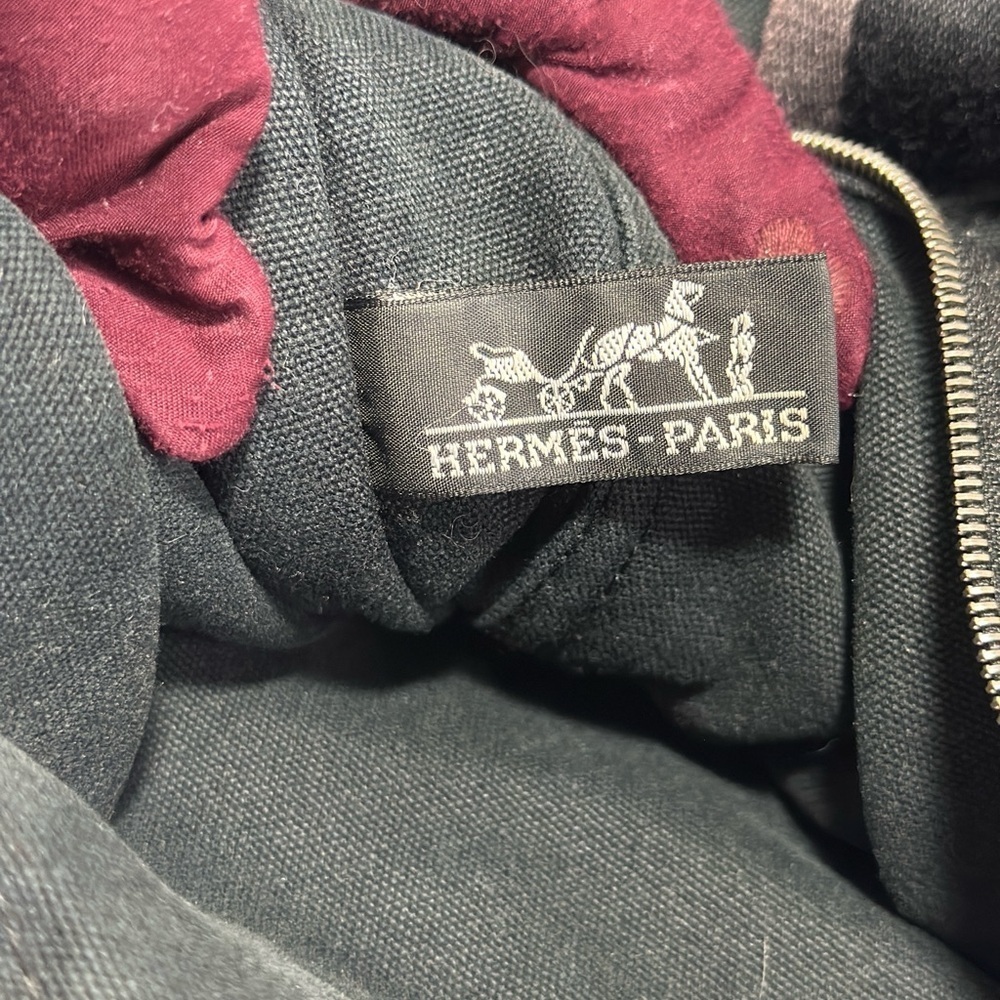 HERMES Black Tote bag. MM size with COA. - Picture 3 of 12